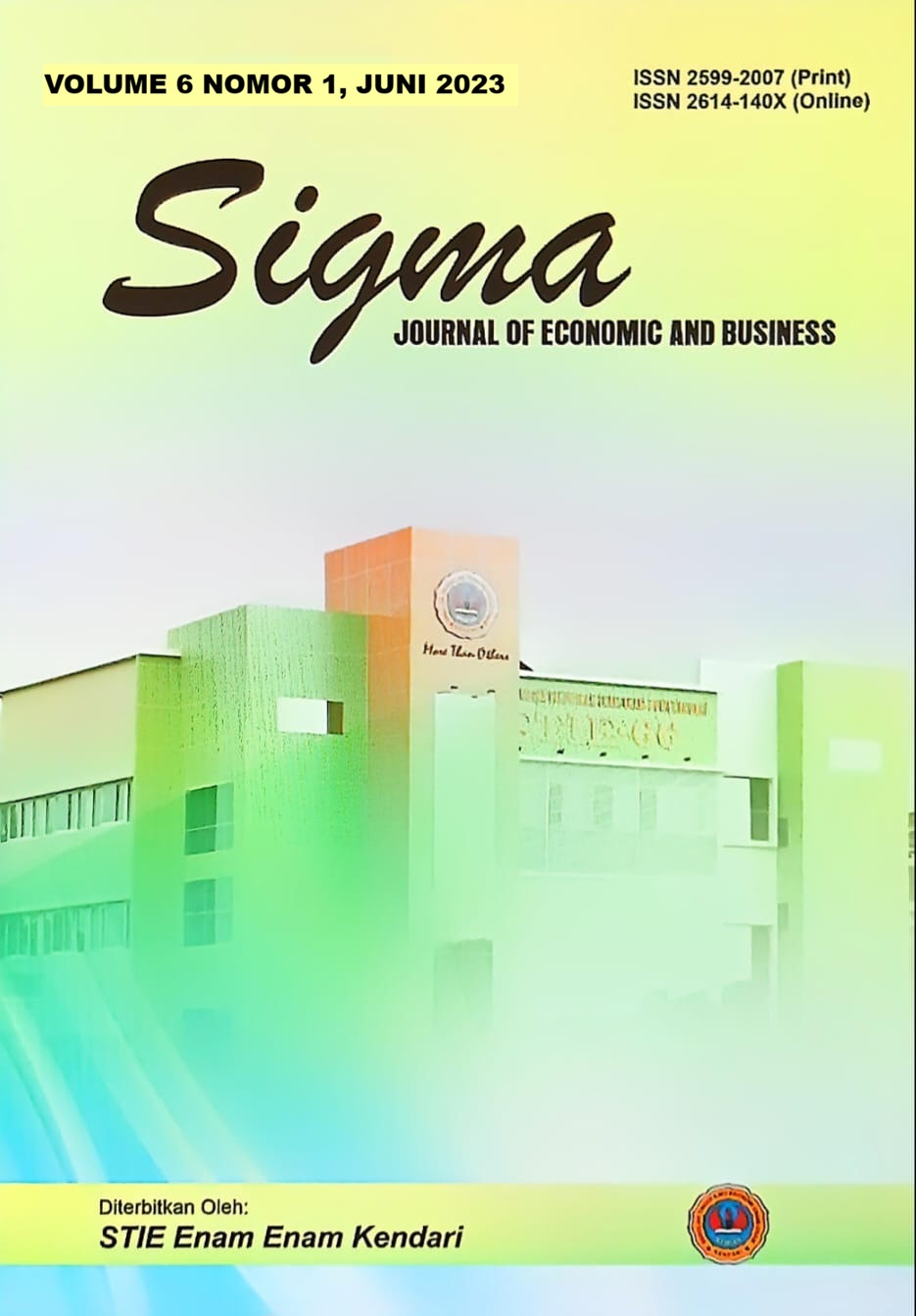 					Lihat Vol 6 No 1 (2023): Sigma : Journal of Economic and Business
				
