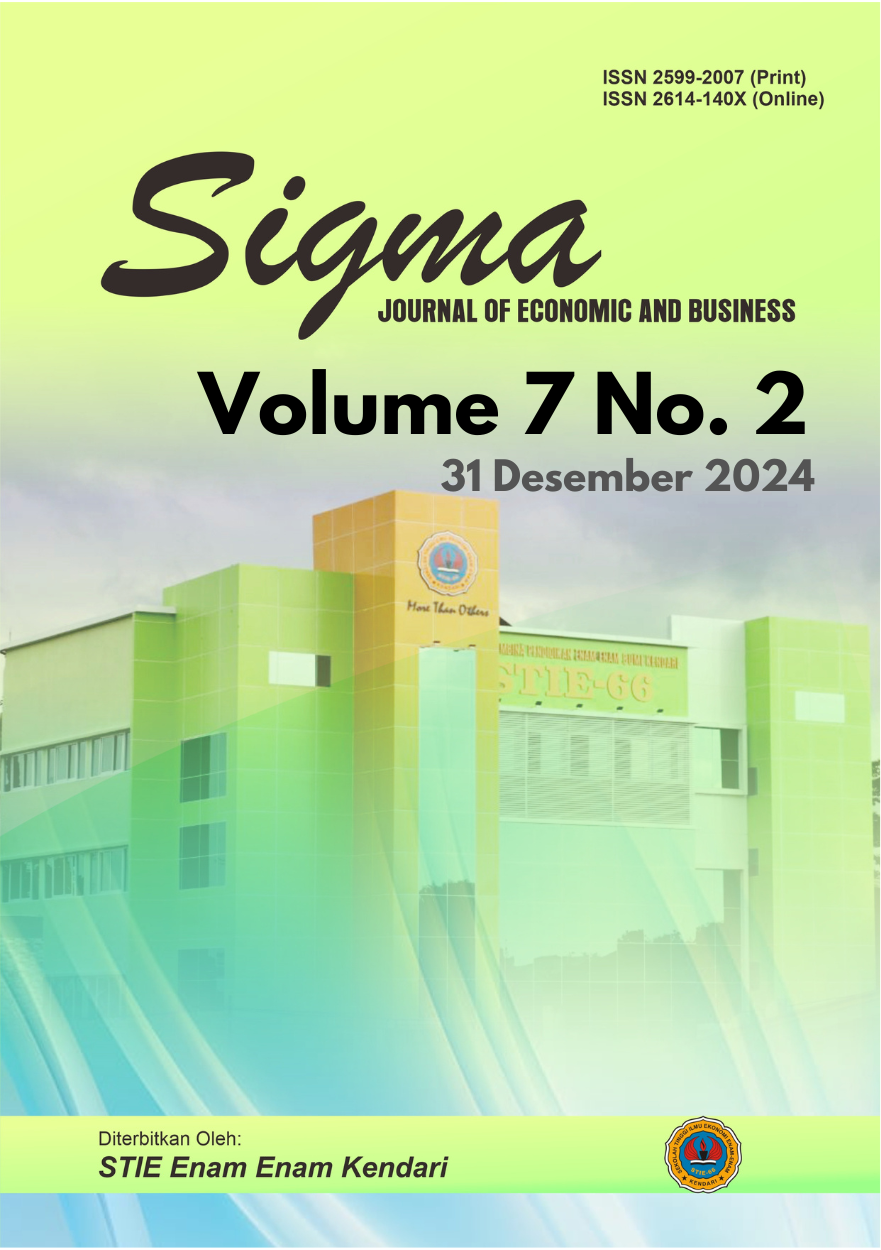 Lihat Vol 7 No 2 (2024): Sigma - Journal of Economic and Business